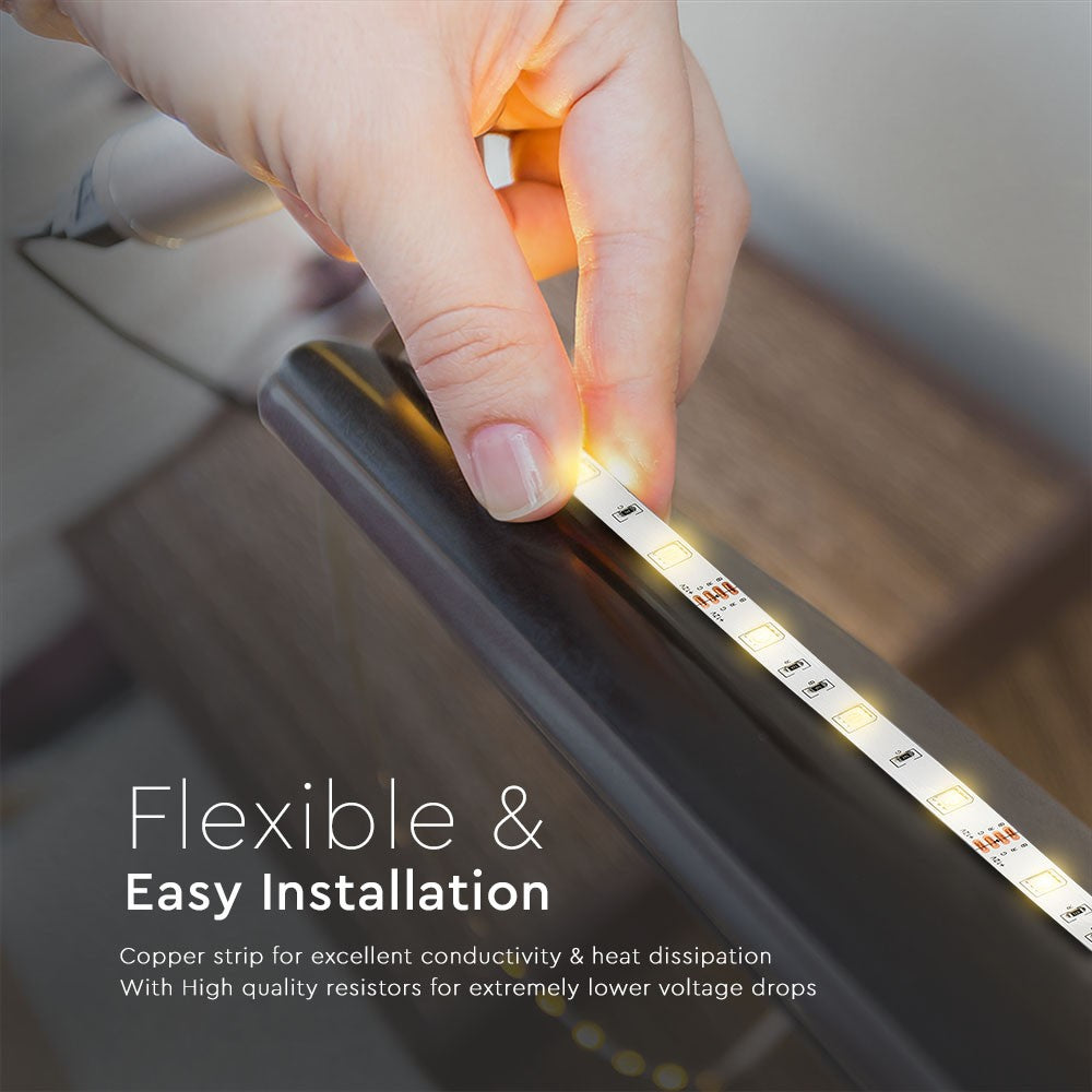 300 LED Stribelys Sæt 4.8W/m, IP20, 2x5m Rulle, RGB (EU stik)