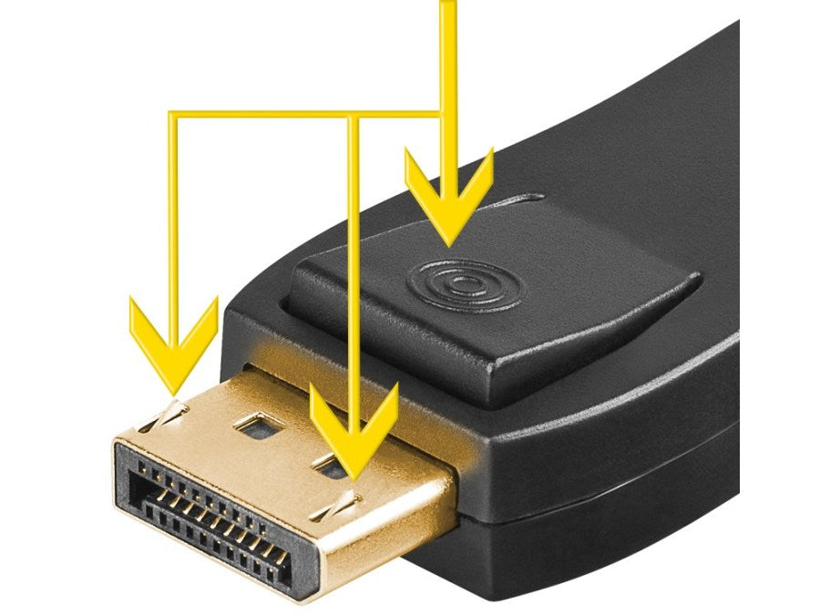 DisplayPort adapter - DP han til HDMI hun, Sort