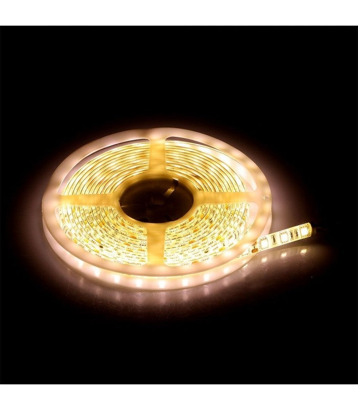 10,8W/m LED bånd 6000K, Hvid, 5 meter, 12V