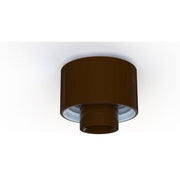 Loft- og Vægarmatur brun glasur med 84,5 mm gevind IP54 E27