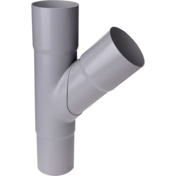 Plastmo grenrør Ø75x75mm, 45° , grå
