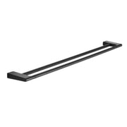 Håndklædestang, dobbelt, 810 mm, mat sort