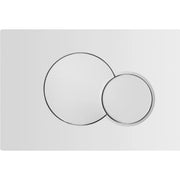 GEBERIT betjeningsplade 240x150x6mm 2skyl mekanisk plast hvid