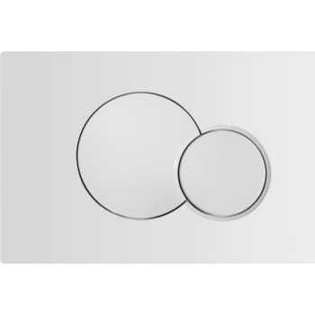GEBERIT betjeningsplade 240x150x6mm 2skyl mekanisk plast hvid