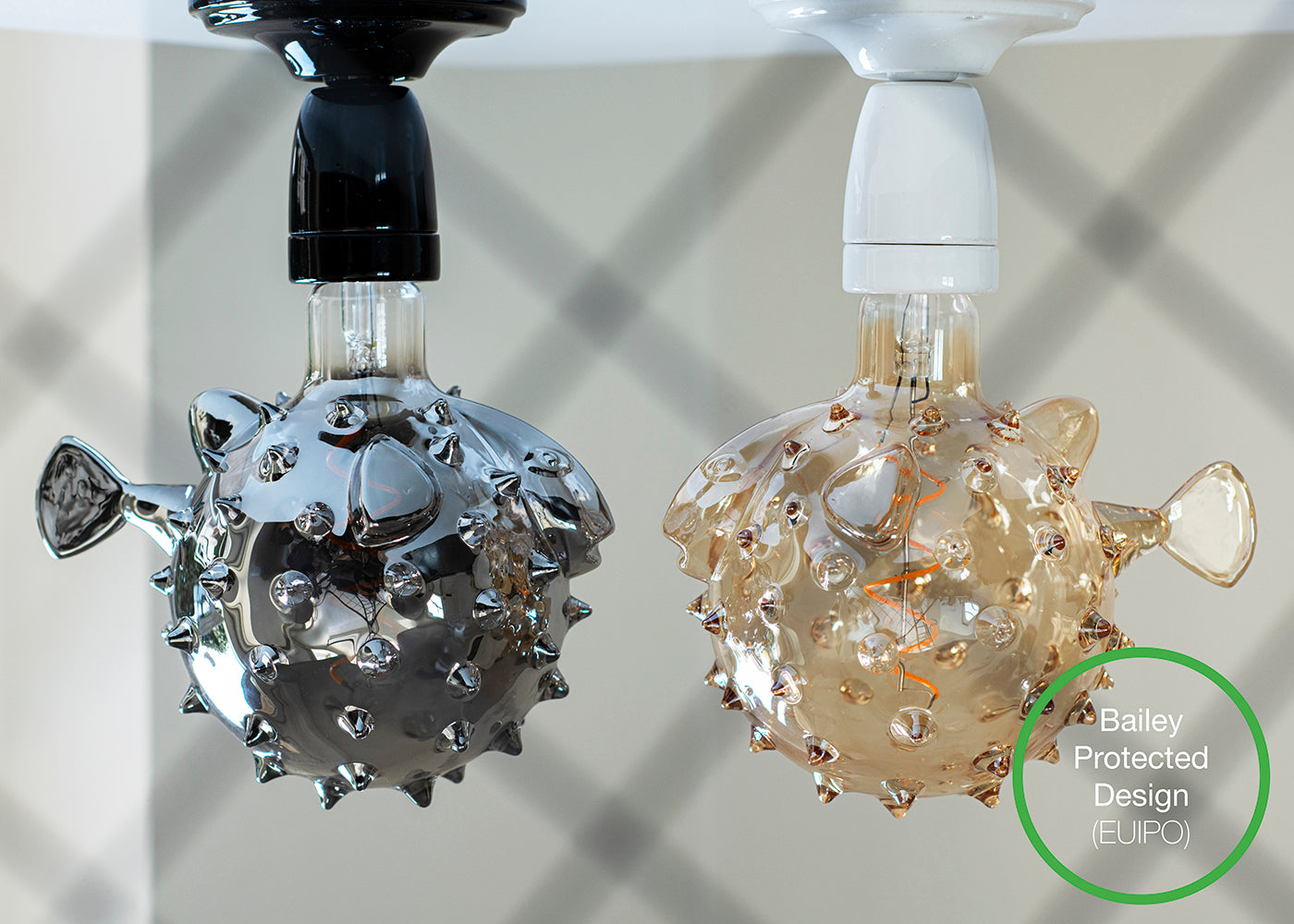 Filament LED "Blowfish" pære - 240V / 4W E27 (1900K), Gold