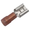 Isol. ABIKO spademuffe KA1507FLS-PB 0,5-1,5mm2 6,3x0,8 Rød