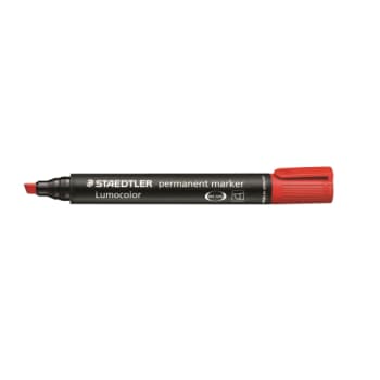 Staedtler permanent marker, skrå spids, rød