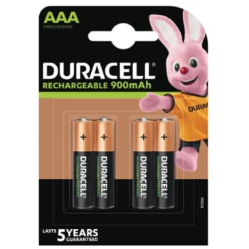 Duracell batteri, STAYCHARGED, AAA, 4 stk.