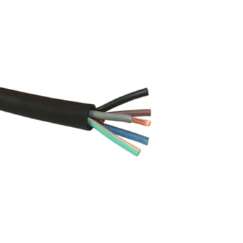 Gummikabel H07RN-F 5G4 mm² T500, sort