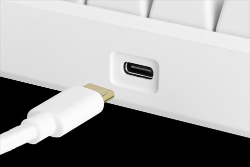 Mini mekanisk gaming tastatur - RGB, Brune Switche, Hvid