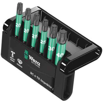 WERA Bit-Check 6 TX Impaktor 1, 6 dele
