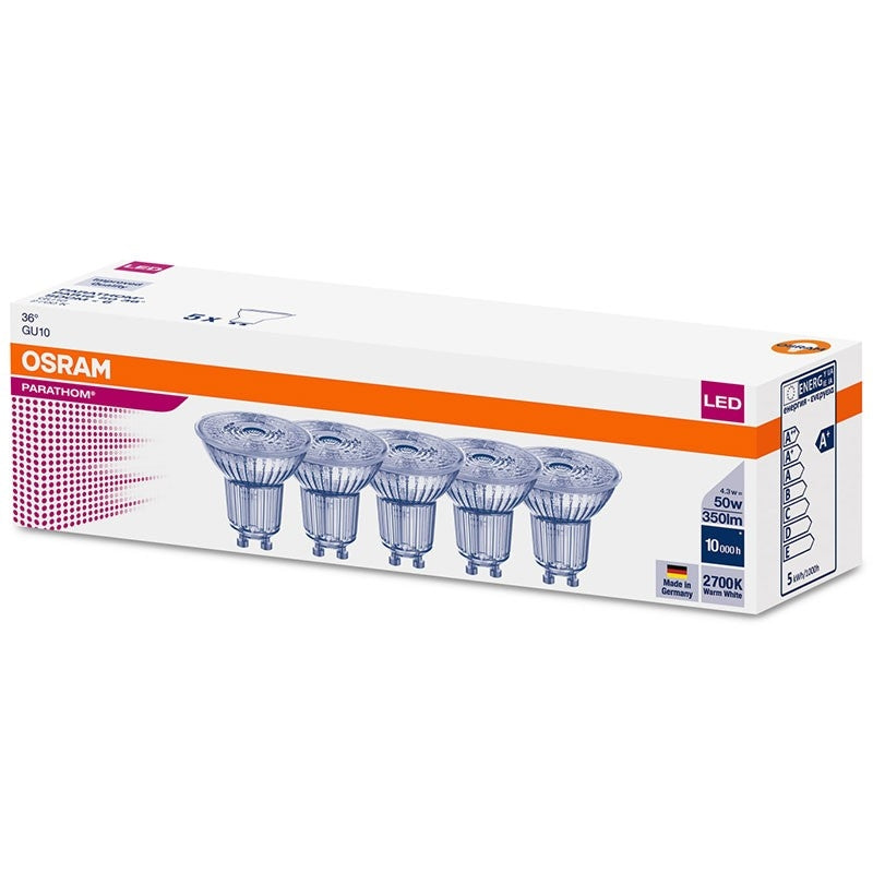 Parathom PAR16 36° 350lm 4,3W/827 (50W) GU10 (5-pak)
