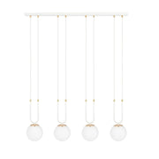 Glam 4 Hvid/Opal Pendellampe - Ø15 cm, E14, 230V, Max 10W (Lyskilde ikke inkluderet)