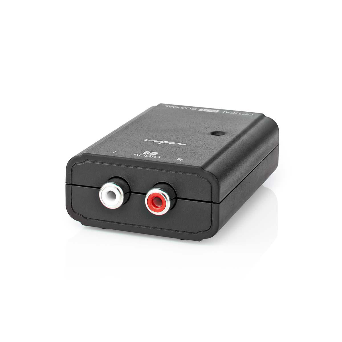 Analog-digital audiokonverter - 2 x RCA(Phono) > COAX/optisk