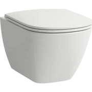 LAUFEN LUA sampak - hængeskål rimless og qr/sc sæde, hvid