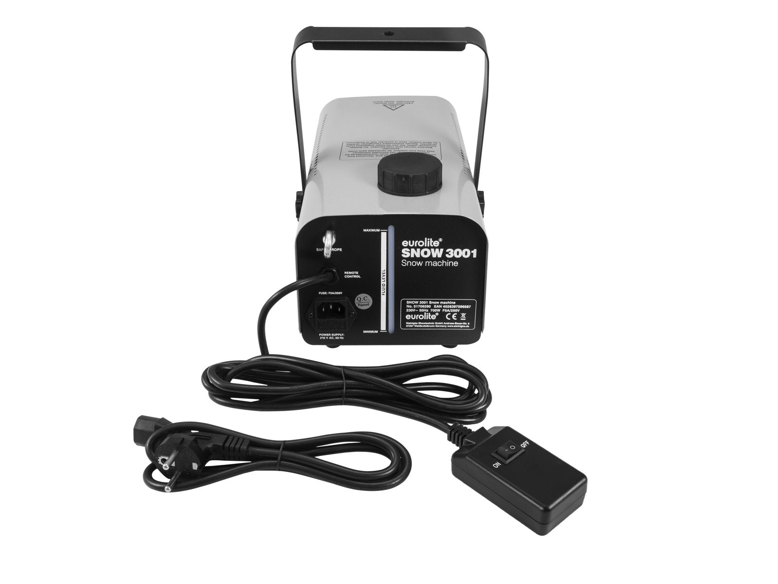 SNOW 3001 Snemaskine - 700W m. fjernbetjening