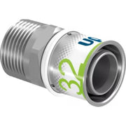 Uponor S-PRESS kobling med nippel CW724 32xR1"MT