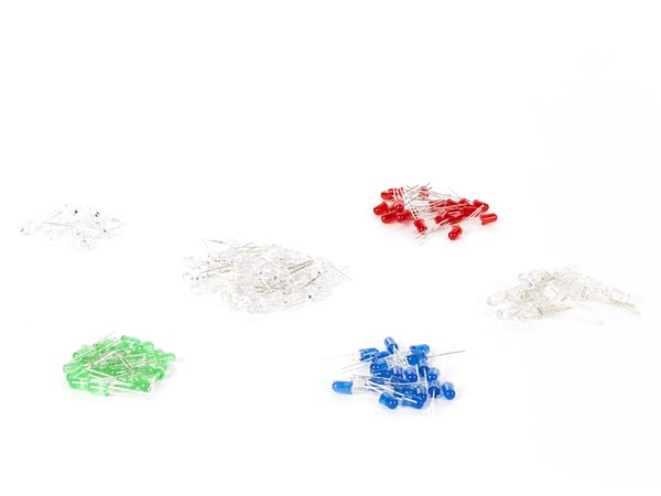 LED lysdiode sortiment (130 stk.)