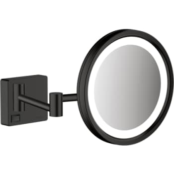 Hansgrohe AddStoris barberspejl 2arme/3xforstør m/LED lys, mat sort