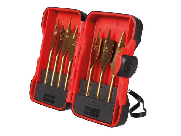 Træborsæt - 10-32mm, Titaniumbelagt (7 dele)