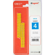 CAB3 Ledningsmærke 1,5-2,5 mm² mærket: 4 (P120)