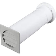 Teleskopventil Ø105 mm, 260/400 mm, grå/hvid, type 400.05