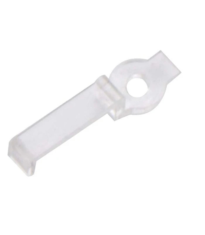 20 stk. klare monteringsklips til LED strip - 10mm