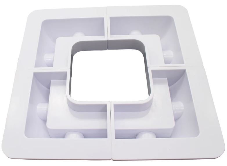 Solpanel monteringsbeslag, caravan - ABS, 4 hjørner