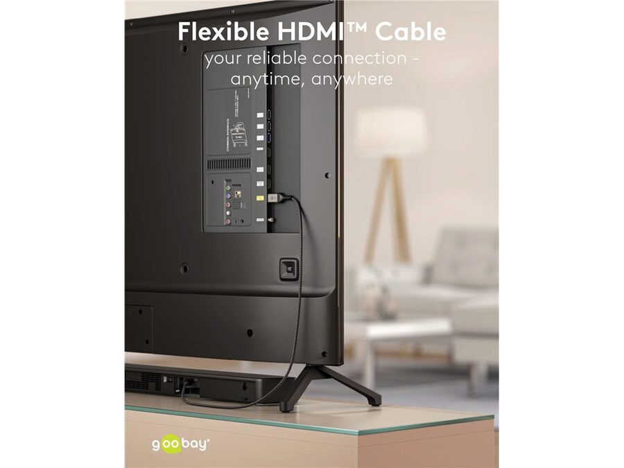 Ultra High Speed HDMI 2.1 Kabel - 8K/60Hz - Grå (0,5m)