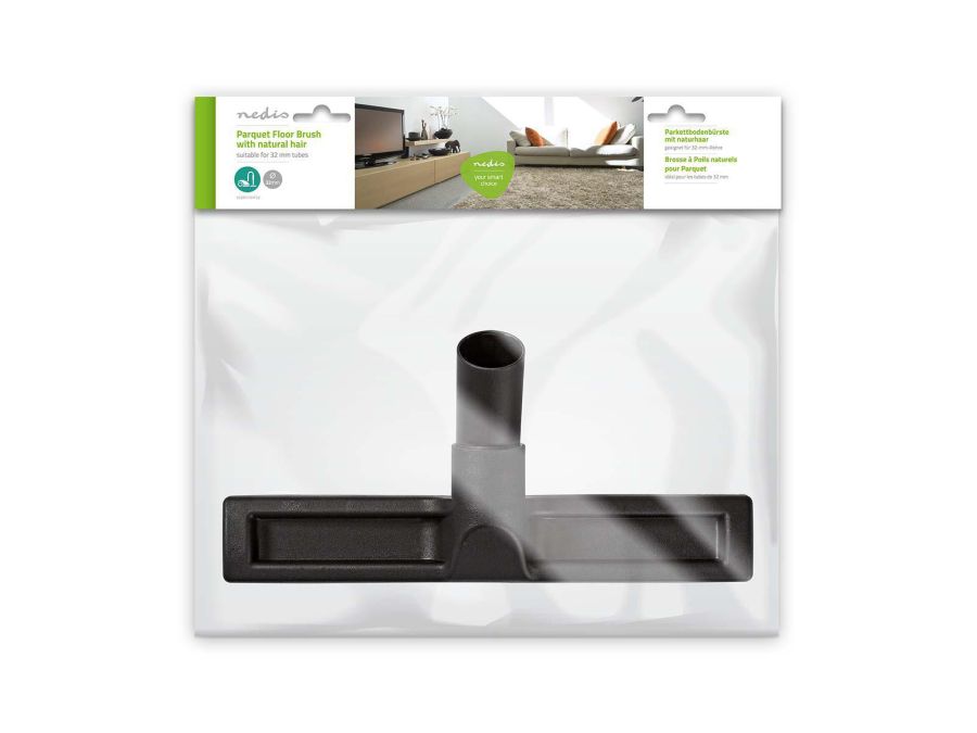 Støvsugermundstykke til Parket - Ø32mm, med naturligt hår