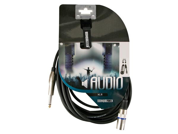 XLR kabel - XLR han til 6,35mm mono JACK han (3m)