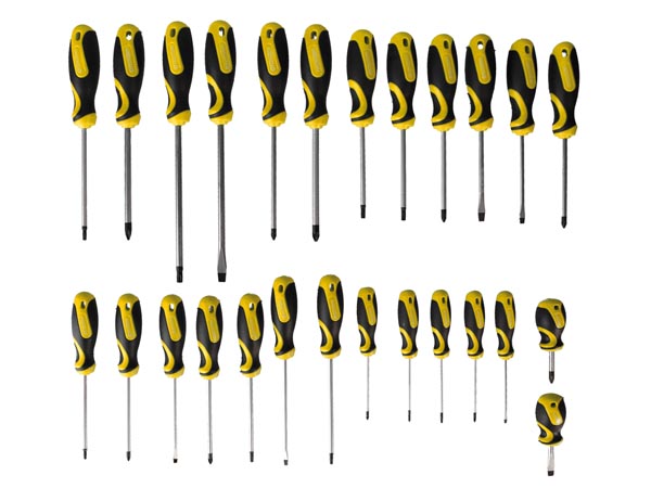 Skruetrækkersæt med holder - 26 dele