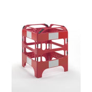 SAFEGATE foldbar sikkerhedsafspærring, 4 sider x 75 cm