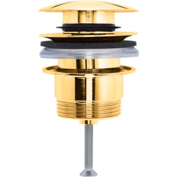Duravit Push-open bundventil, poleret guld