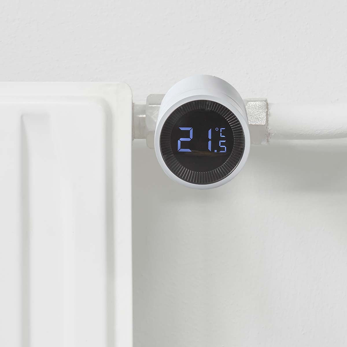 ZigBee Trådløs radiatortermostat - LCD, Hvid