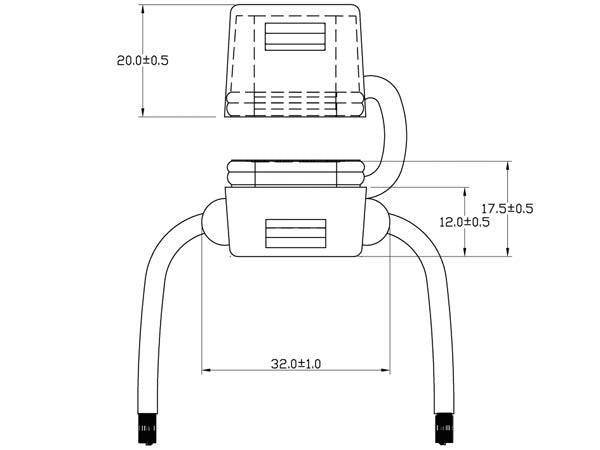 Vandtæt in-line bilsikringsholder - Maks. 20A (30cm ledn.)