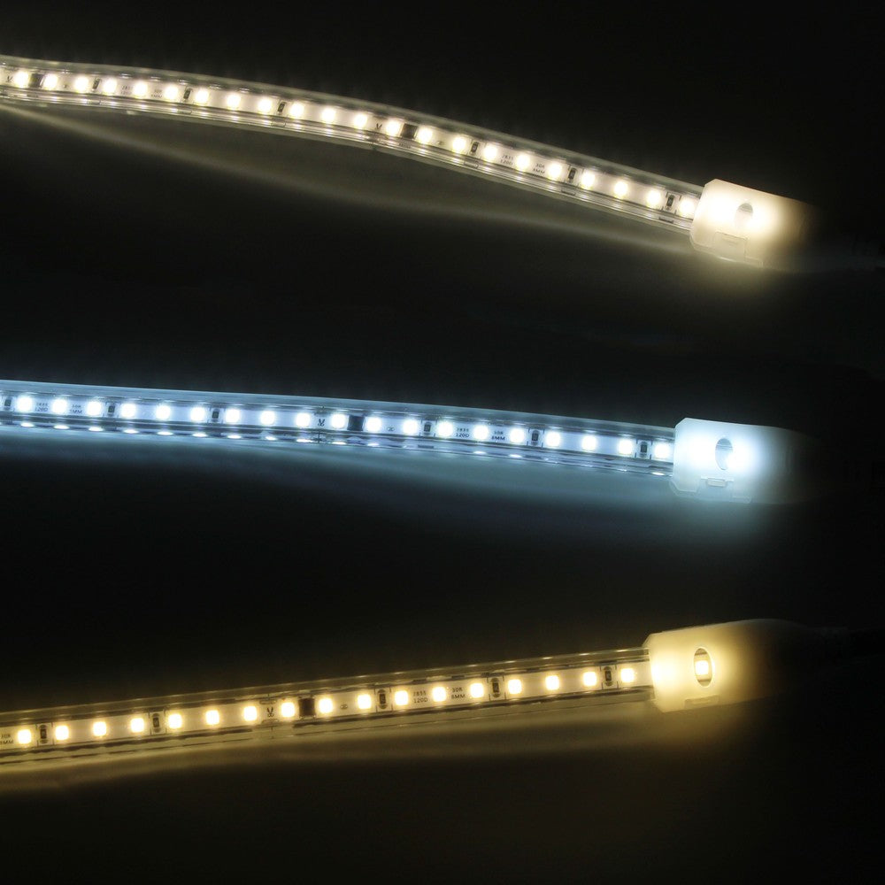 5 m LED strip (Type X-2) - 230V, vandtæt, IP67, 100 LED, 10W/m, klippes hver 10cm