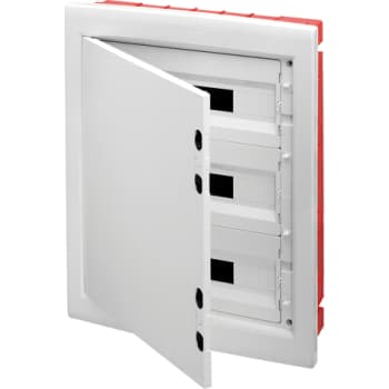 Gruppetavle, planforsænket, hvid låge, 54M (18x3), IP40