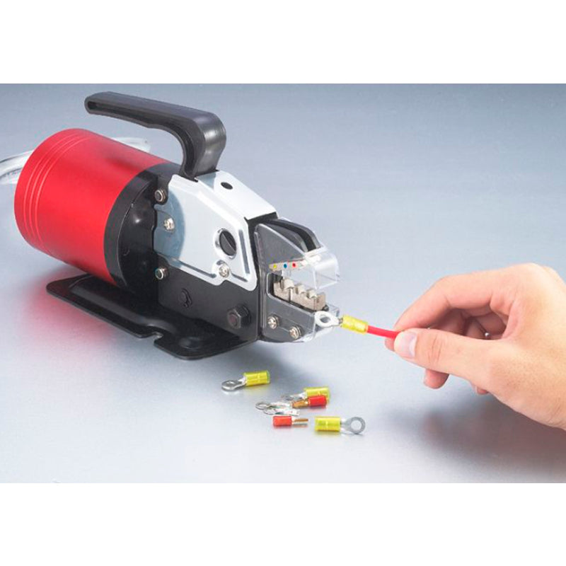 Pneumatisk Krimpmaskine m. fodpedal - 0,25-10mm², 5-6 bar