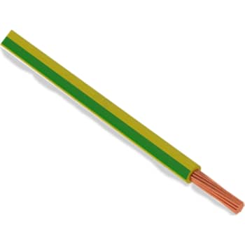 Ledning H07Z-K HF 90° 1G6 mm² gul/grøn R100