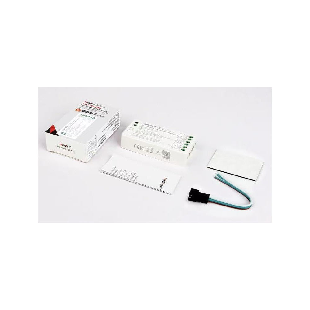 5i1 DMX+SPI+WIFI strip controller - RF, 12V/24V, RGB+CCT - Elektronisk controller til LED-strips med mulighed for fjernbetjening og farveskift