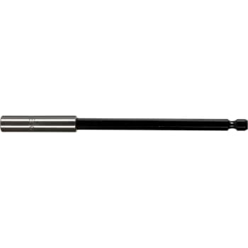 Tecos bitsholder rustfri, med låsering og magnet, 1/4"x150 mm