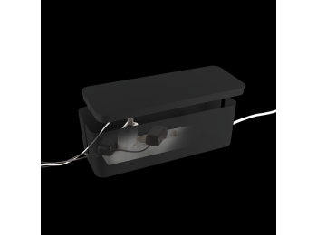 Kabelskjuler boks - 407x157x133mm, Sort