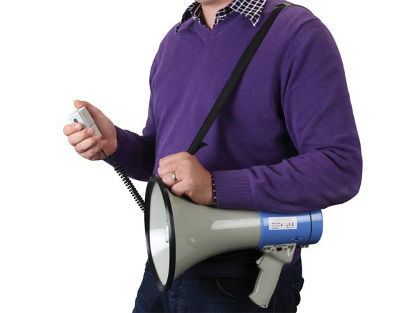 Megafon - Prof. 25W m. håndmikrofon