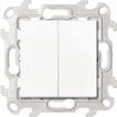 Simon 24 Harmonie dobbelt korrespondanceafbryder 10A hvid