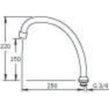 ORAS SVINGTUD 250MM 3/4"