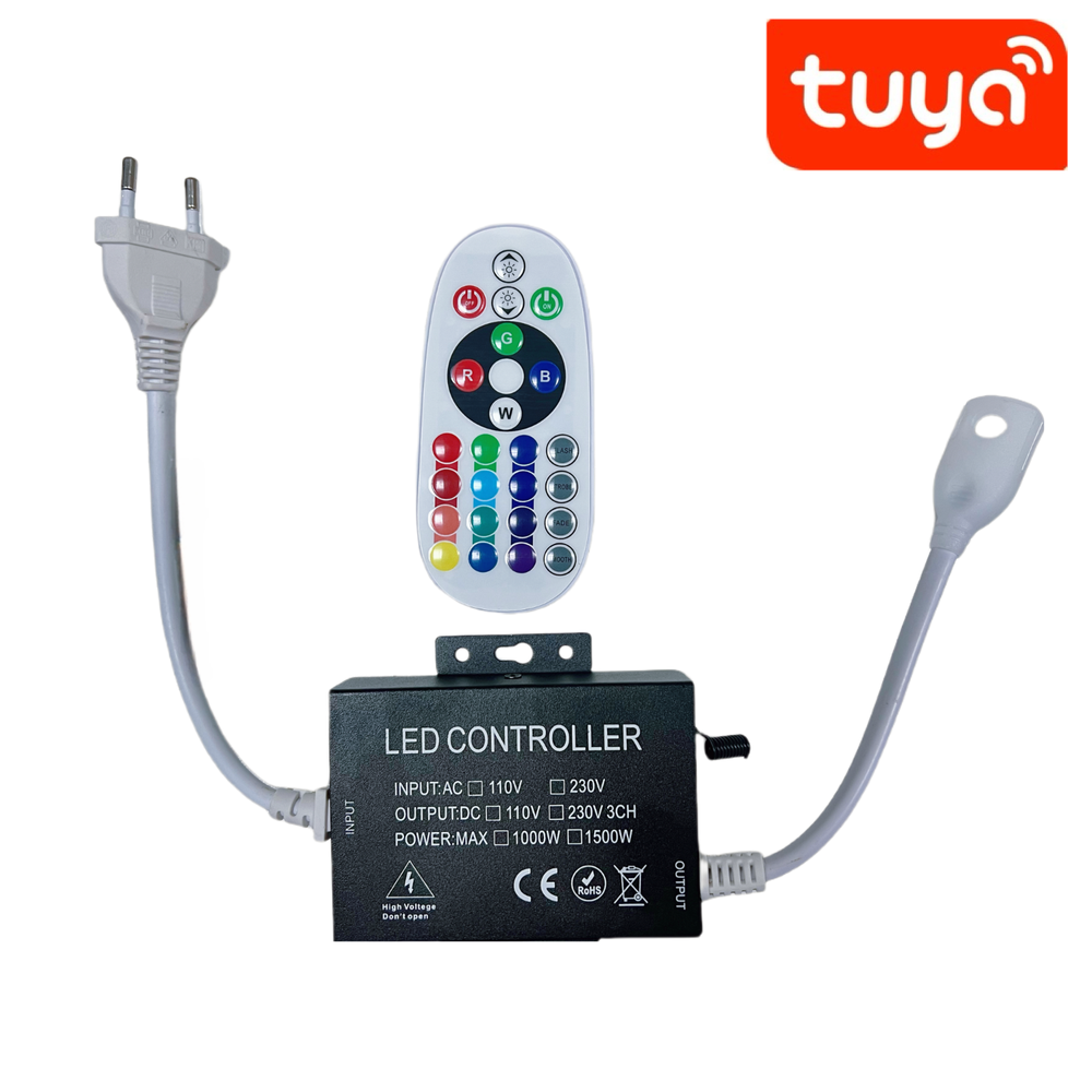 230V RGB WIFI Smart Home CLIP-ON controller med endeprop og memory funktion - 100 meterækkevidde