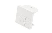 ZIP 230 V endestykke til skinne hvid