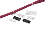 Anker med lim 28X28 sort P100