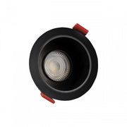 Sort Justerbar LED Armatur GU10 - Anti-blænd, IP20, Ø85x50mm
